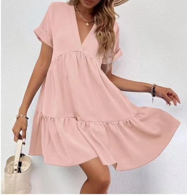 Luftiges Sommerkleid mit Rüschen Perfekt für Alltag und Strand