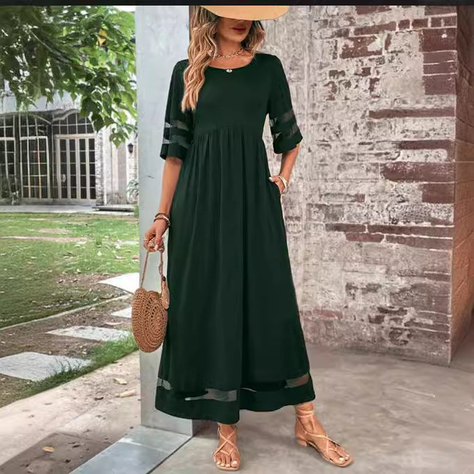 Elegantes Fishtail-Kleid mit Halbärmeln für Alltag & Anlässe