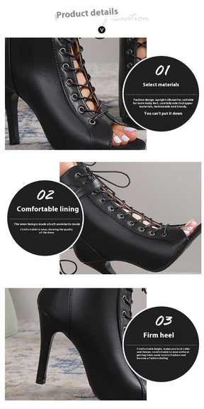 Elegante Peep-Toe High Heels für besondere Anlässe