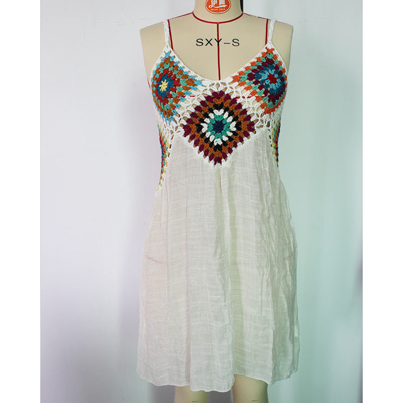 Boho Sommerkleid ärmellos Ideal für Strand & Freizeit