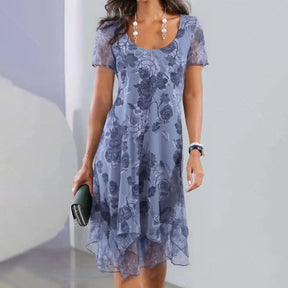 Floral Mini Kleid für Frühling und Freizeitveranstaltungen