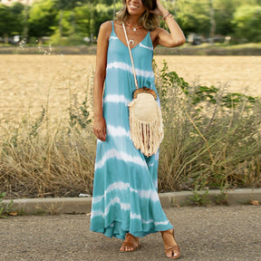 Fließendes Maxi-Sommerkleid für Alltag & Freizeit