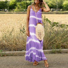 Fließendes Maxi-Sommerkleid für Alltag & Freizeit