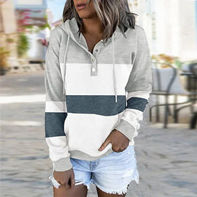 Bequemes Langarm-Sweatshirt in Grau - Frühlingslook mit ultimativem Tragekomfort