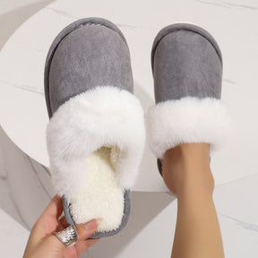 Kuschelige Winterpantoffeln rutschfest für Zuhause