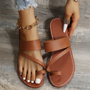 Sommerliche Damen Riemchensandalen für Alltag