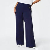 Distinctive Dark Blue Plain Pants - Frühlingserwachen mit Stil & Komfort