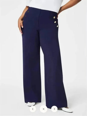 Distinctive Dark Blue Plain Pants - Frühlingserwachen mit Stil & Komfort