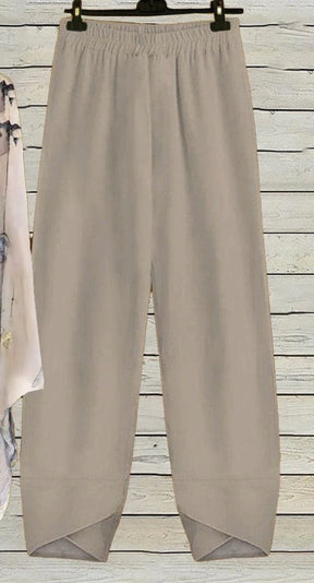 Apricot Plant Print V-Neck Two Piece Set - Frühlingshafter Komfort & Stil