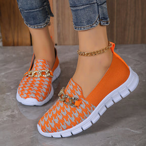 Elegante Hahnentritt-Loafers für Frühling & Sommer