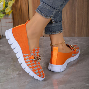 Elegante Hahnentritt-Loafers für Frühling & Sommer