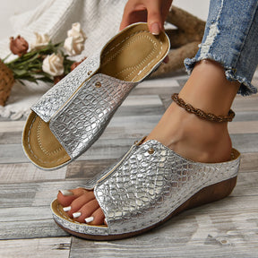 Frühling Peep Toe Slippers für Damen Alltag und Freizeit