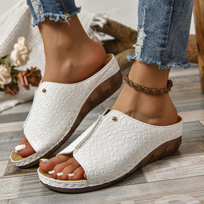 Frühling Peep Toe Slippers für Damen Alltag und Freizeit