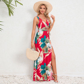 Frühlingshaftes Maxikleid mit Blumenprint für besondere Anlässe