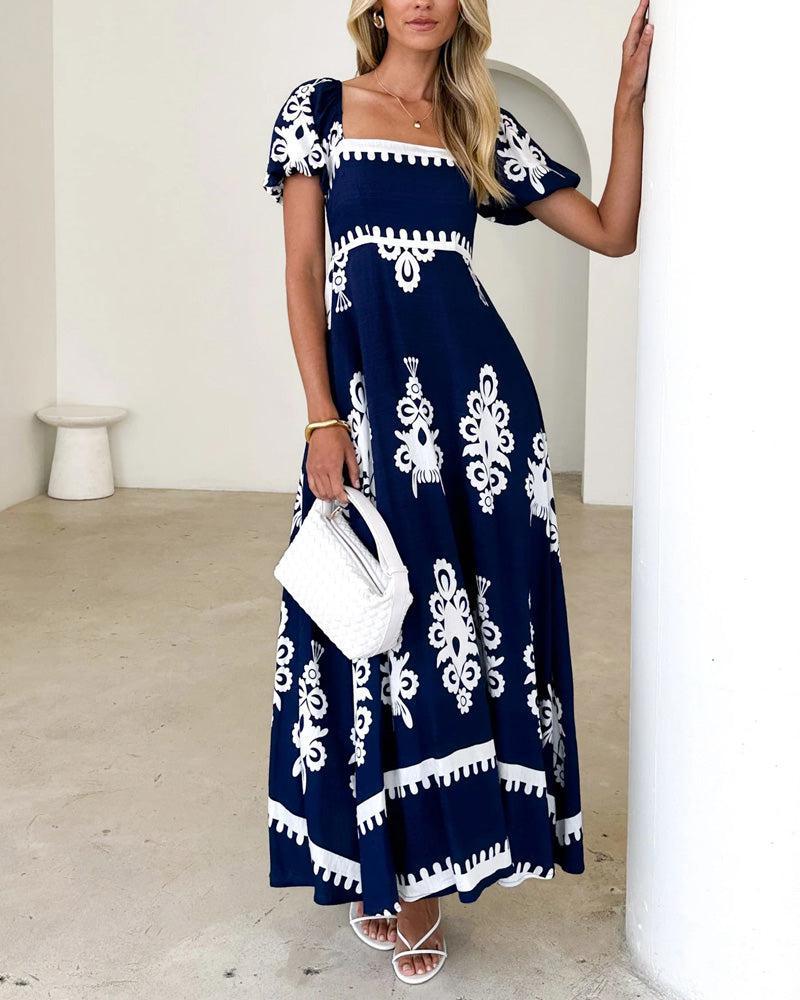 Elegantes Frühlings-Maxi-Kleid für jeden Anlass