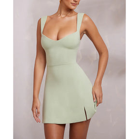 Verführerisches Clubkleid mit Spaghettiträgern für Partynächte