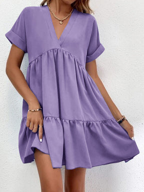 Luftiges Sommerkleid mit Rüschen Perfekt für Alltag und Strand