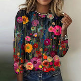 Cool Round Neck Long Sleeve Top - Atmungsaktiv & Modern für den Frühlingsbeginn