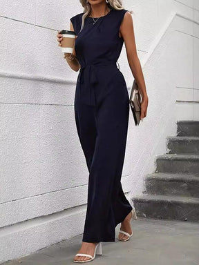 Classy Sleeveless Plain Jumpsuit - Eleganter & Bequemer Frühlingsbegleiter