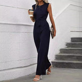 Classy Sleeveless Plain Jumpsuit - Eleganter & Bequemer Frühlingsbegleiter