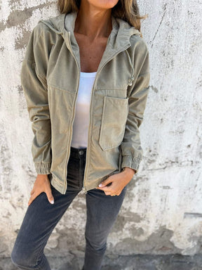 Leichte Kapuzenjacke für Damen Perfekt für den Frühling