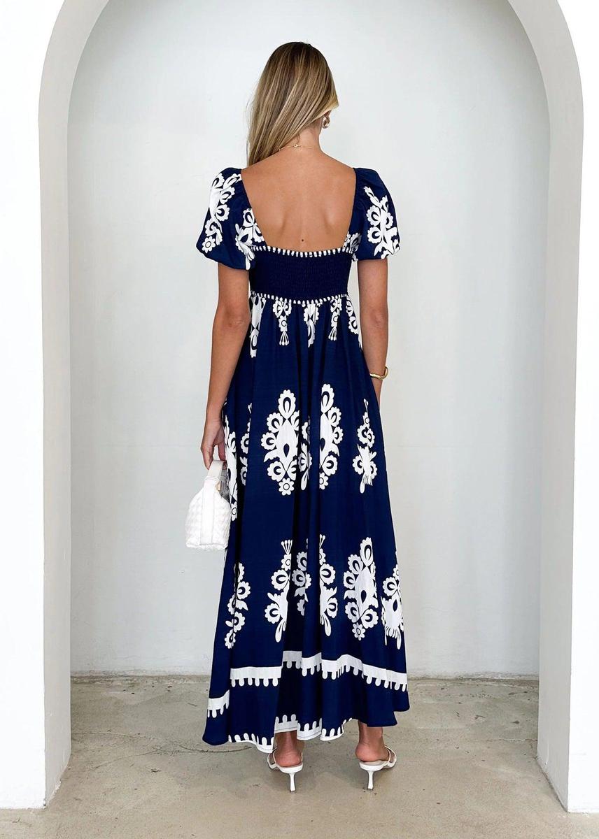 Elegantes Frühlings-Maxi-Kleid für jeden Anlass