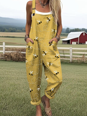 Strahlender Gelber Jumpsuit - Perfekter Frühlings-Blickfang mit Komfort und Stil