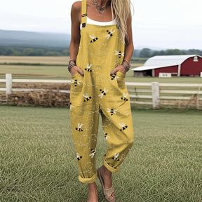 Strahlender Gelber Jumpsuit - Perfekter Frühlings-Blickfang mit Komfort und Stil