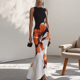 Stilvolles Blumen-Maxi-Kleid für Frühling & Sommer
