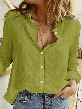 Lässige Damenbluse im Cardigan-Stil für Frühling & Alltag