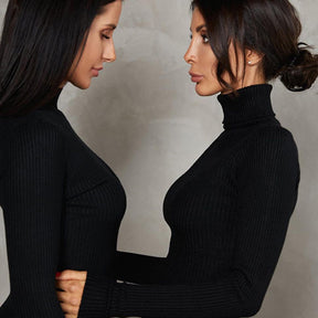 Elegantes Langarm-Midikleid für Alltag & Anlässe