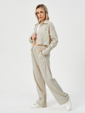 Elegantes Damen Zweiteiler Set für Freizeit & Loungewear