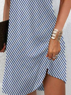Chic Streifen Minikleid Ärmellos Perfekt für Frühling & Sommer