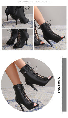 Elegante Peep-Toe High Heels für besondere Anlässe
