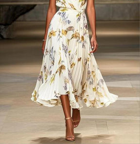 Modernes V-Neck Midi-Kleid mit kurzen Ärmeln - Der Frühlingstrend für Komfort & Eleganz
