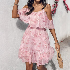 Romantisches Frühlingskleid Rosa für Alltag & Events