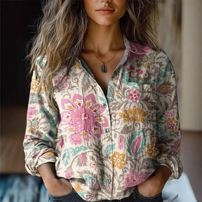 Stilvolle Damen-Bluse mit Print für Alltag und Freizeit
