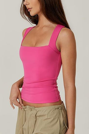 Elegant Square-Neck Top Slim Fit für Alltag und Freizeit
