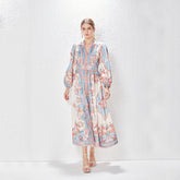 Elegantes Retro-Kleid mit Print Perfekt für Anlässe