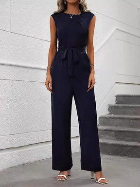 Classy Sleeveless Plain Jumpsuit - Eleganter & Bequemer Frühlingsbegleiter