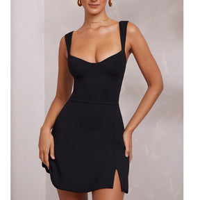 Verführerisches Clubkleid mit Spaghettiträgern für Partynächte