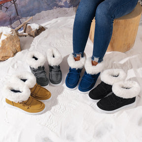 Flauschige Damen-Winterstiefel Ideal für den Übergang
