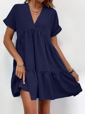 Luftiges Sommerkleid mit Rüschen Perfekt für Alltag und Strand
