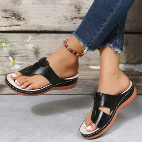 Frühlingshafte Zehensandalen Damen Perfekt für Strandtage