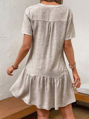Frühlingshaftes Kurzarm-Minikleid für jeden Anlass