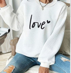 Weihnachtliches Damen-Sweatshirt mit Print für jede Gelegenheit