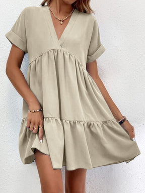 Luftiges Sommerkleid mit Rüschen Perfekt für Alltag und Strand