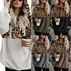 Leoparden Kapuzenpullover für Stilvolle Frühlingsmomente