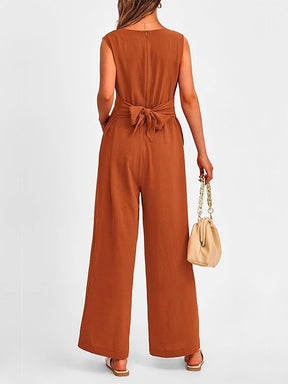 Eleganter V-Ausschnitt Jumpsuit für Freizeit & Sommer