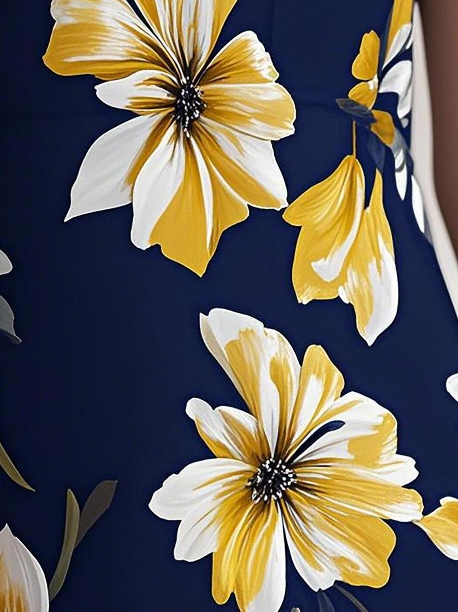 Elegantes Florales Maxi-Kleid Ideal für Besondere Anlässe
